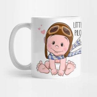 Cute baby in a pilot's hat Mug